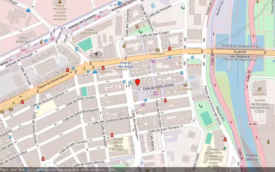 Mapa de Subasta Inmueble (Local comercial) en Madrid