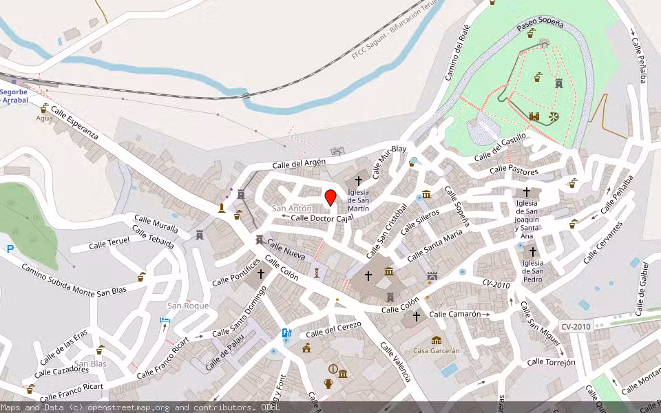 Mapa de Subasta Inmueble (Vivienda) en Segorbe, Castellón/Castelló