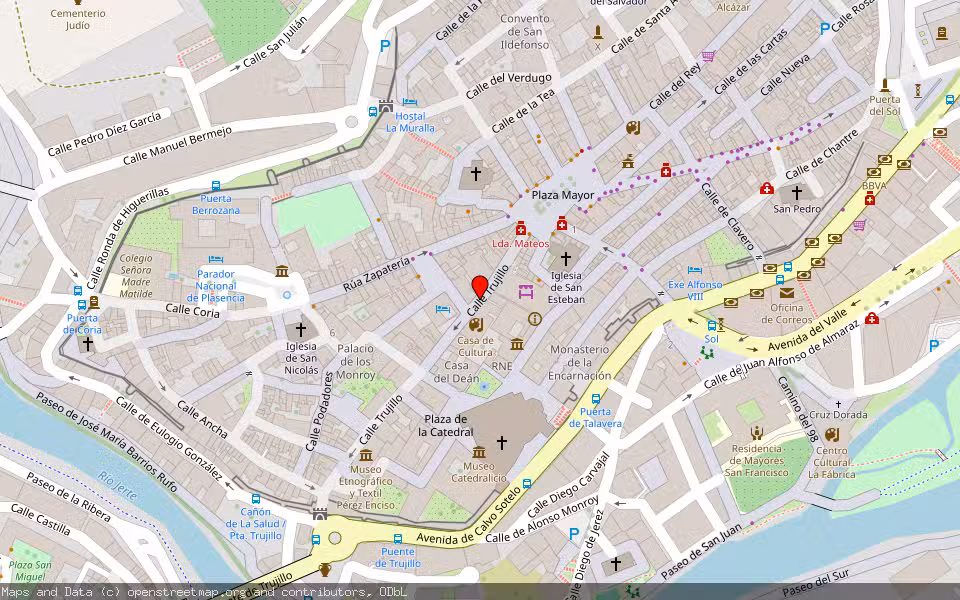 Mapa de Subasta Inmueble (Vivienda) en Plasencia, Cáceres