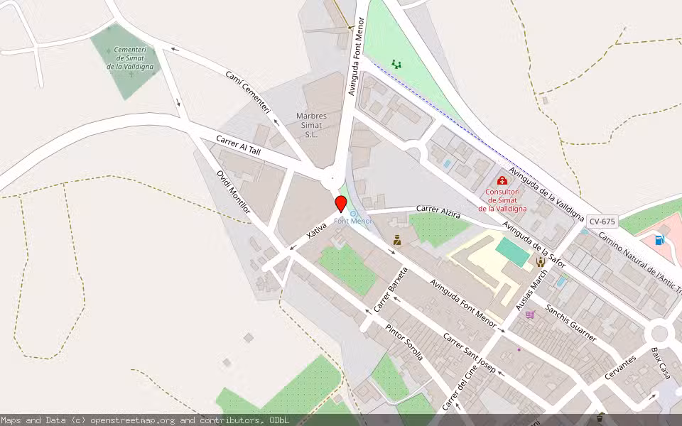 Mapa de Subasta Inmueble (Vivienda) en Simat De La Valldigna, Valencia/València