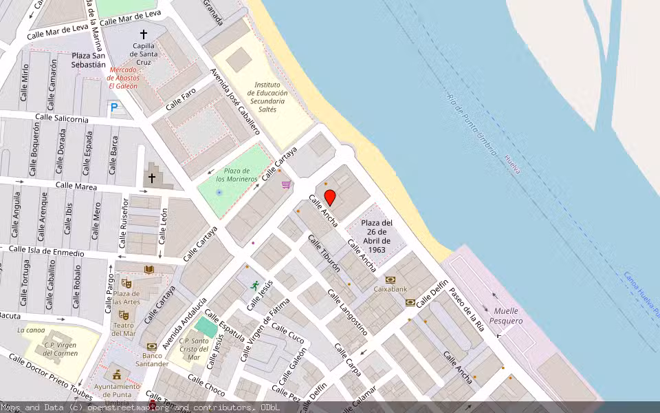 Mapa de Subasta Inmueble (Local comercial) en Punta Umbria, Huelva