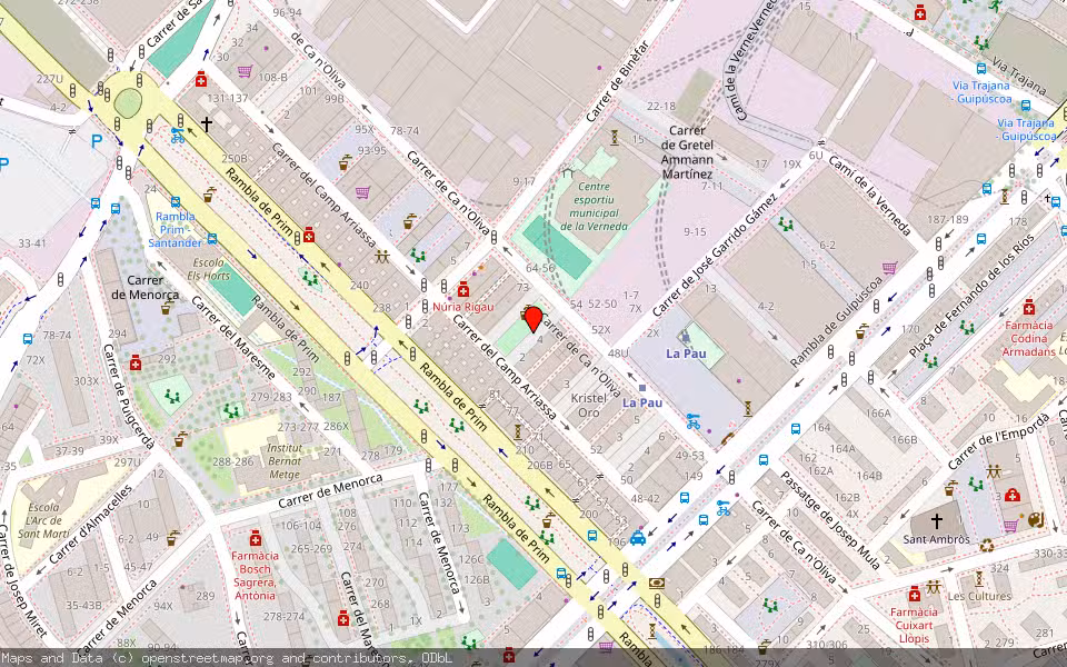 Mapa de Subasta Inmueble (Vivienda) en Barcelona