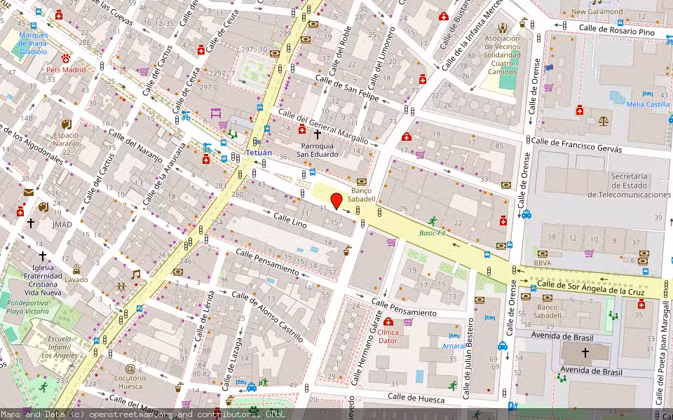 Mapa de Subasta Inmueble (Local comercial) en Madrid