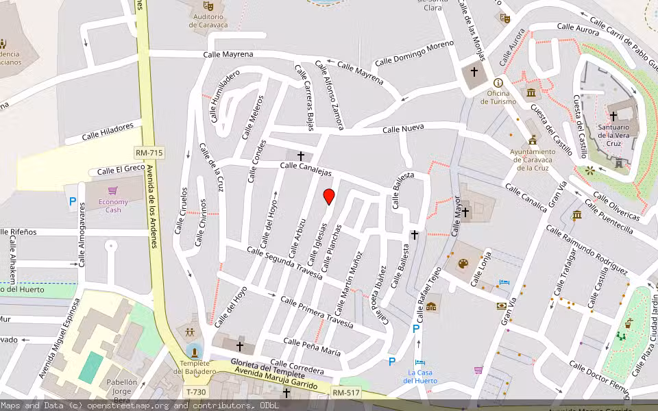 Mapa de Subasta Inmueble (Vivienda) en Caravaca De La Cruz, Murcia