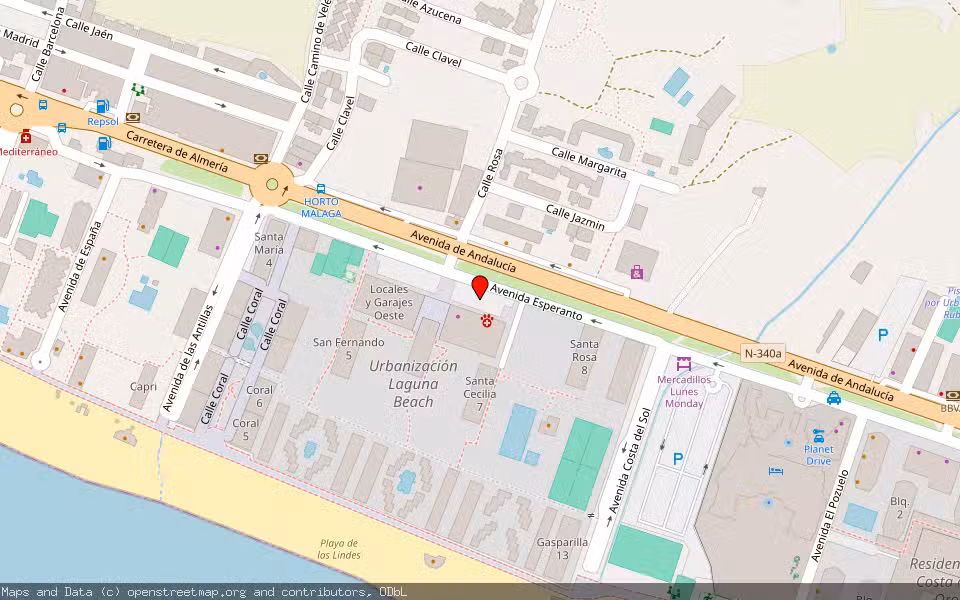 Mapa de Subasta Inmueble (Solar) en Torrox, Málaga