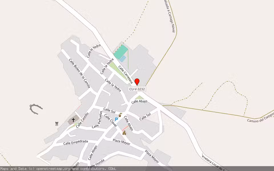 Mapa de Subasta Inmueble (Vivienda) en Villar De Cañas, Cuenca