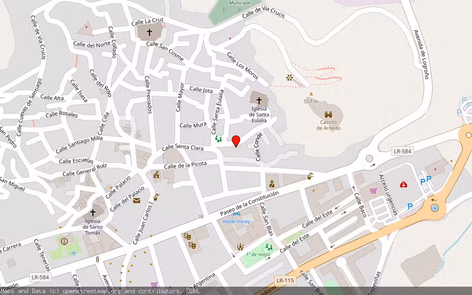 Mapa de Subasta Inmueble (Vivienda) en Arnedo., La Rioja