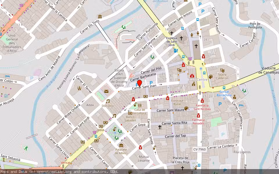 Mapa de Subasta Inmueble (Solar) en Alcoy, Alicante/Alacant