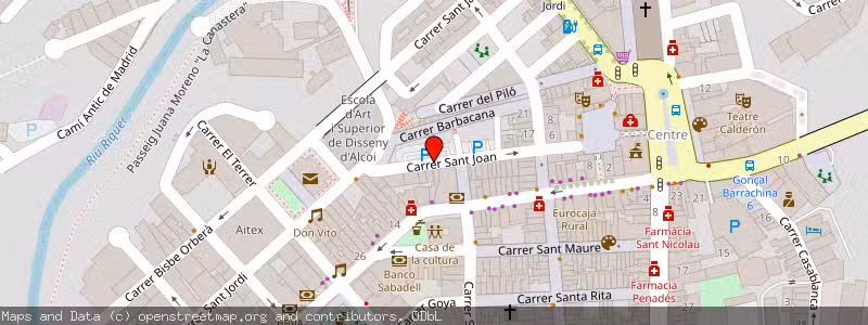 Mapa de Subasta de Inmueble (Solar) en Alcoy, Alicante 