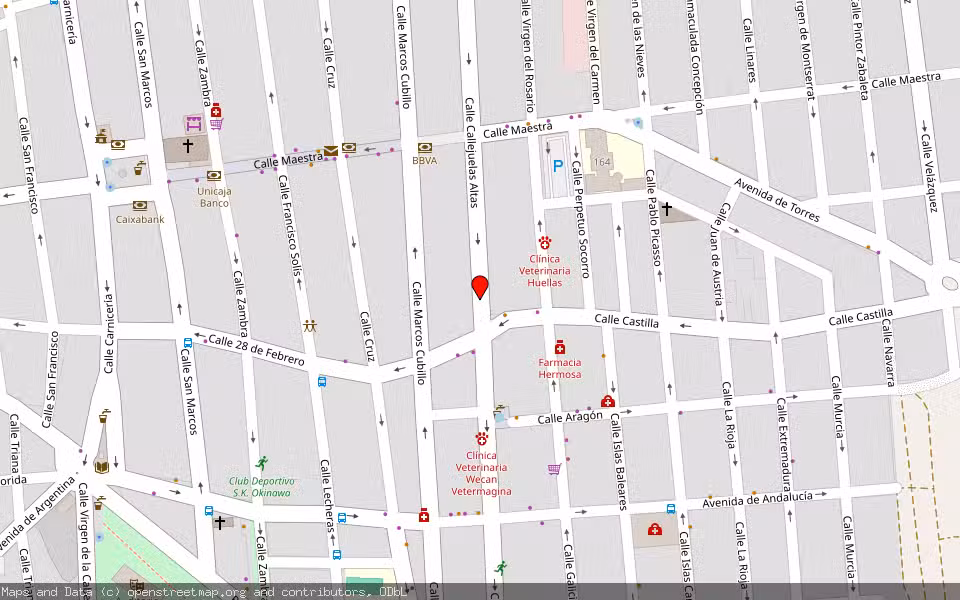 Mapa de Subasta Inmueble (Trastero) en Mancha Real, Jaén