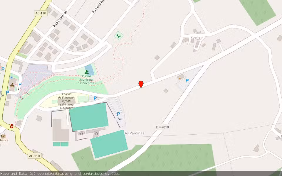 Mapa de Subasta Inmueble (Finca rústica) en Somozas (as), A Coruña