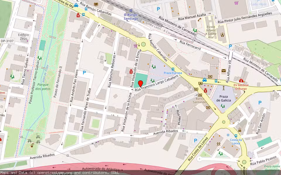 Mapa de Subasta Inmueble (Garaje) en Culleredo, A Coruña