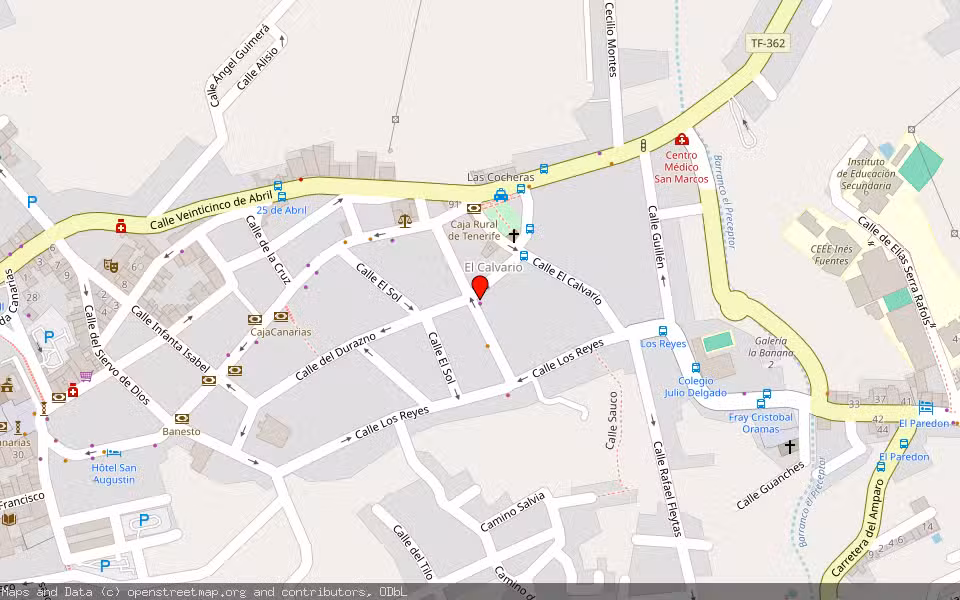 Mapa de Subasta Inmueble (Vivienda) en Icod De Los Vinos, Santa Cruz de Tenerife