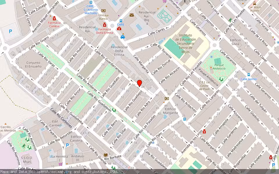Mapa de Subasta Inmueble (Vivienda) en Mijas, Málaga