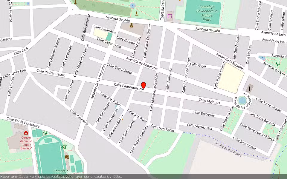 Mapa de Subasta Inmueble (Vivienda) en Torredonjimeno, Jaén