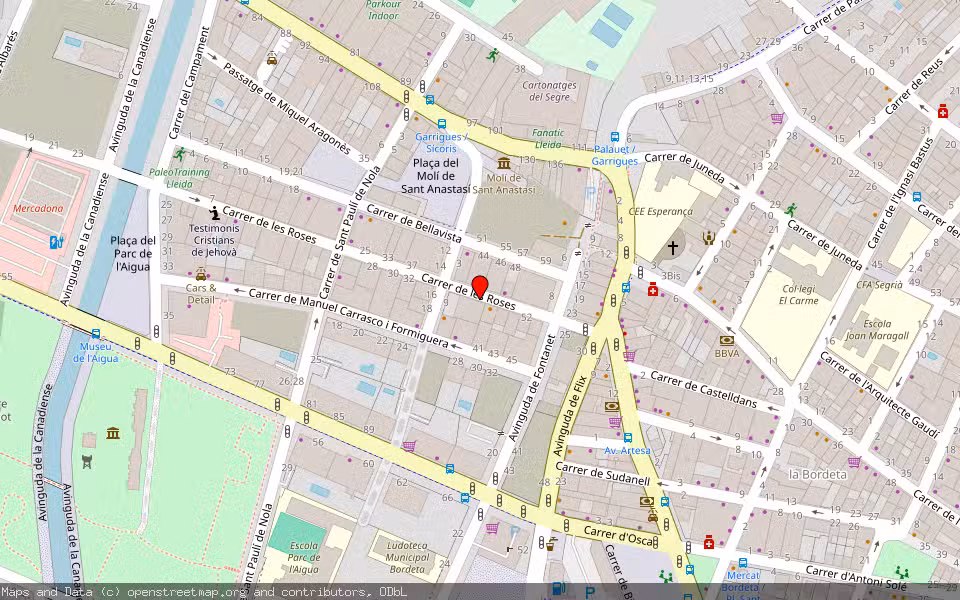 Mapa de Subasta Inmueble (Vivienda) en Lleida