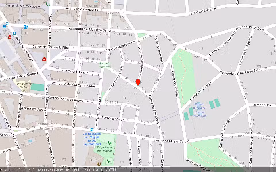 Mapa de Subasta Inmueble (Vivienda) en Sant Pere De Ribes, Barcelona