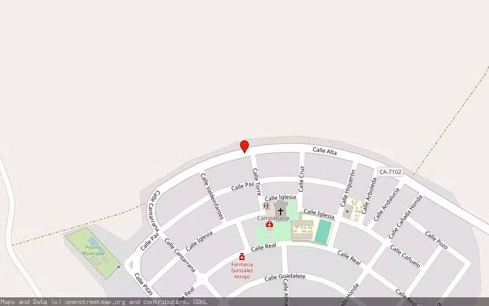 Mapa de Subasta Inmueble (Vivienda) en Bornos, Cádiz