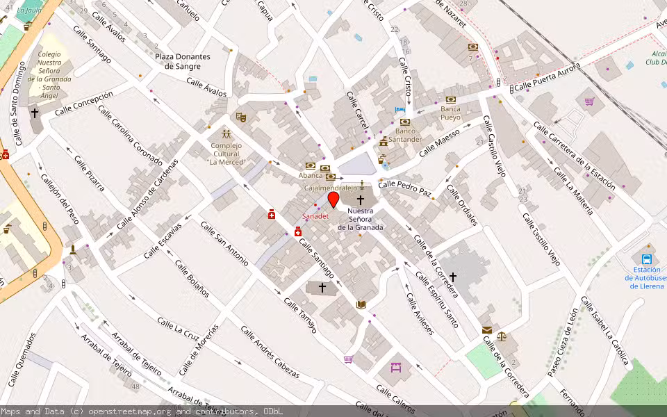 Mapa de Subasta Inmueble (Finca rústica) en Llerena, Badajoz