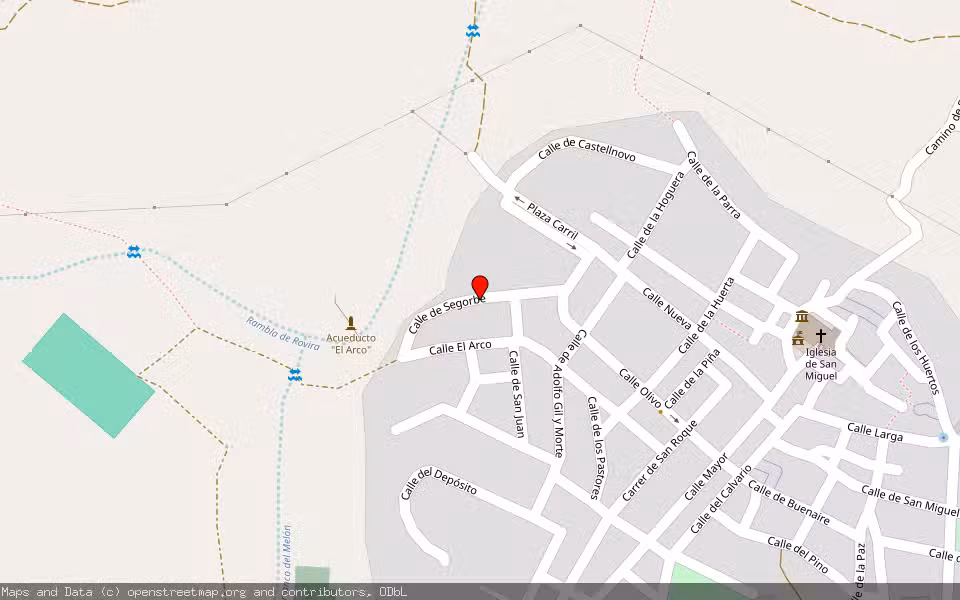 Mapa de Subasta Inmueble (Local comercial) en Soneja, Castellón/Castelló