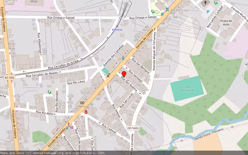 Mapa de Subasta Inmueble (Vivienda) en Naron, A Coruña