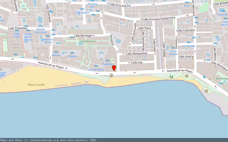 Mapa de Subasta Inmueble (Local comercial) en Puerto Del Carmen, Las Palmas
