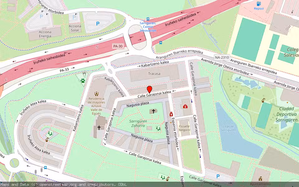 Mapa de Subasta Inmueble (Solar) en Valle De Egüés/eguesibar, Navarra