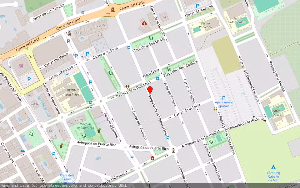 Mapa de Subasta Inmueble (Garaje) en Pineda De Mar, Barcelona