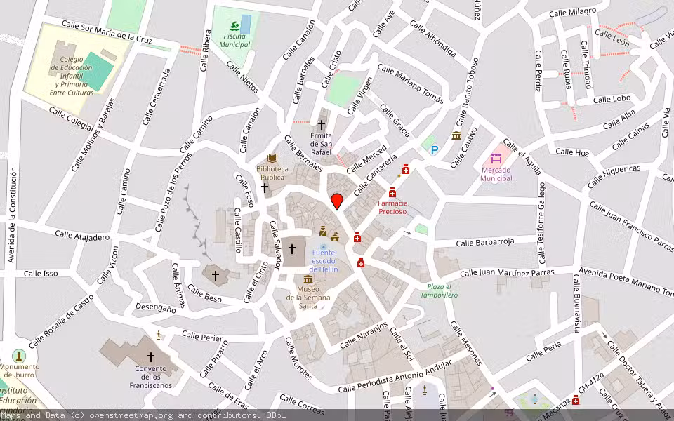 Mapa de Subasta Inmueble (Vivienda) en Hellín, Albacete
