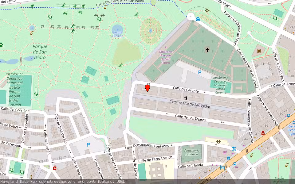 Mapa de Subasta Inmueble (Vivienda) en Madrid