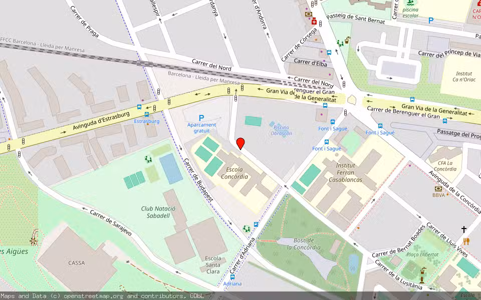 Mapa de Subasta Inmueble (Local comercial) en Sabadell, Barcelona
