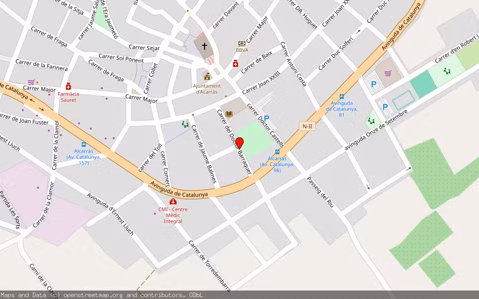Mapa de Subasta Inmueble (Vivienda) en Alcarras, Lleida