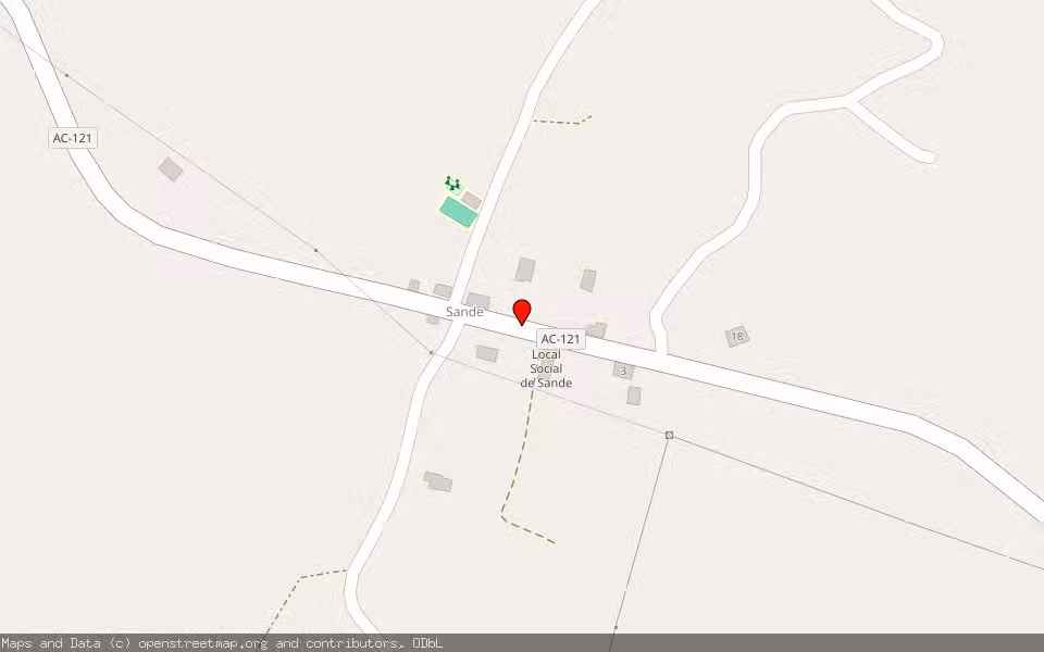 Mapa de Subasta Inmueble (Nave industrial) en A Capela, A Coruña