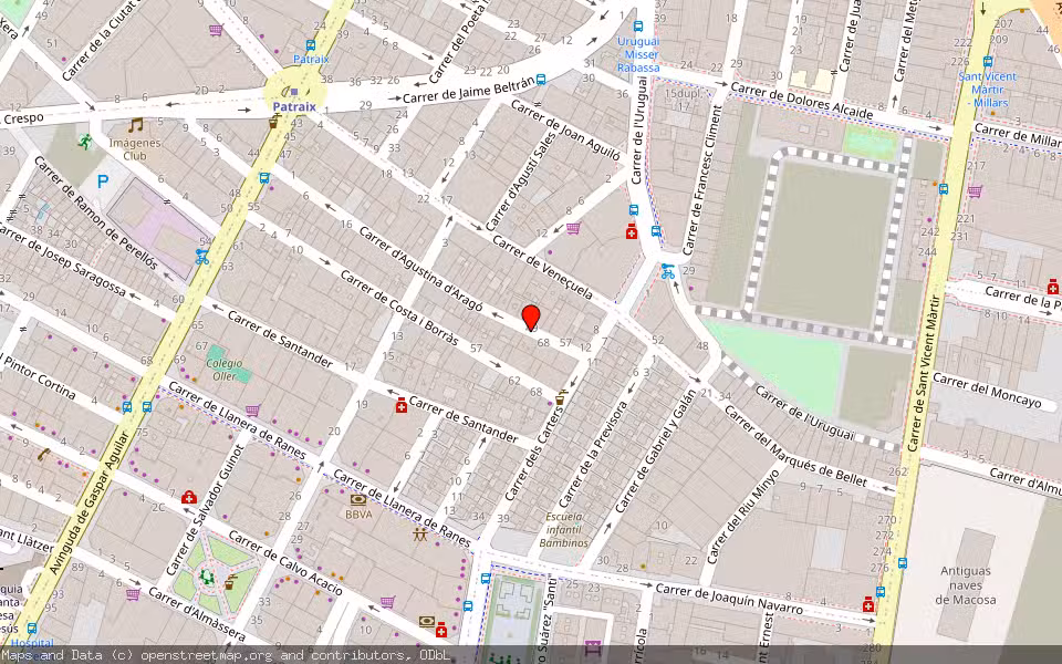 Mapa de Subasta Inmueble (Vivienda) en Valencia, Valencia/València