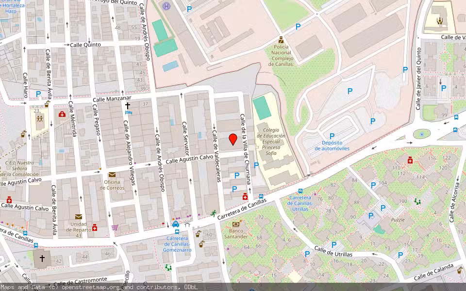 Mapa de Subasta Inmueble (Vivienda) en Madrid