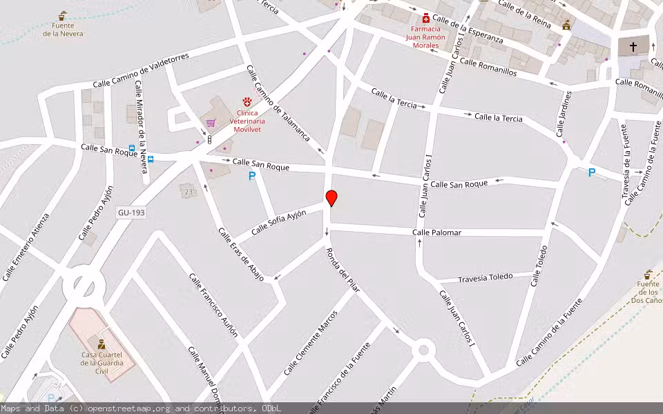 Mapa de Subasta Inmueble (Vivienda) en Guadalajara