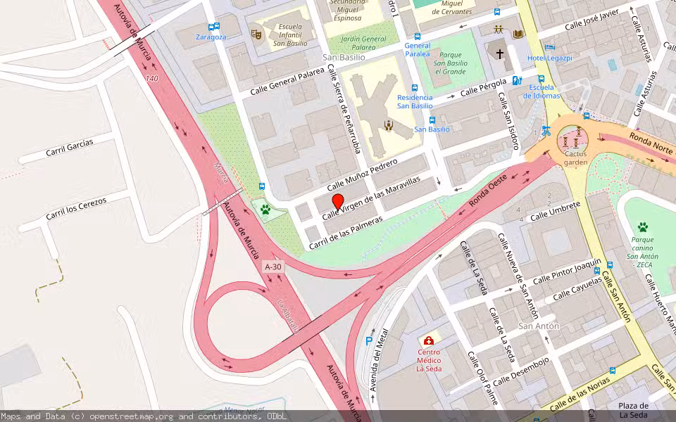 Mapa de Subasta Inmueble (Local comercial) en Murcia