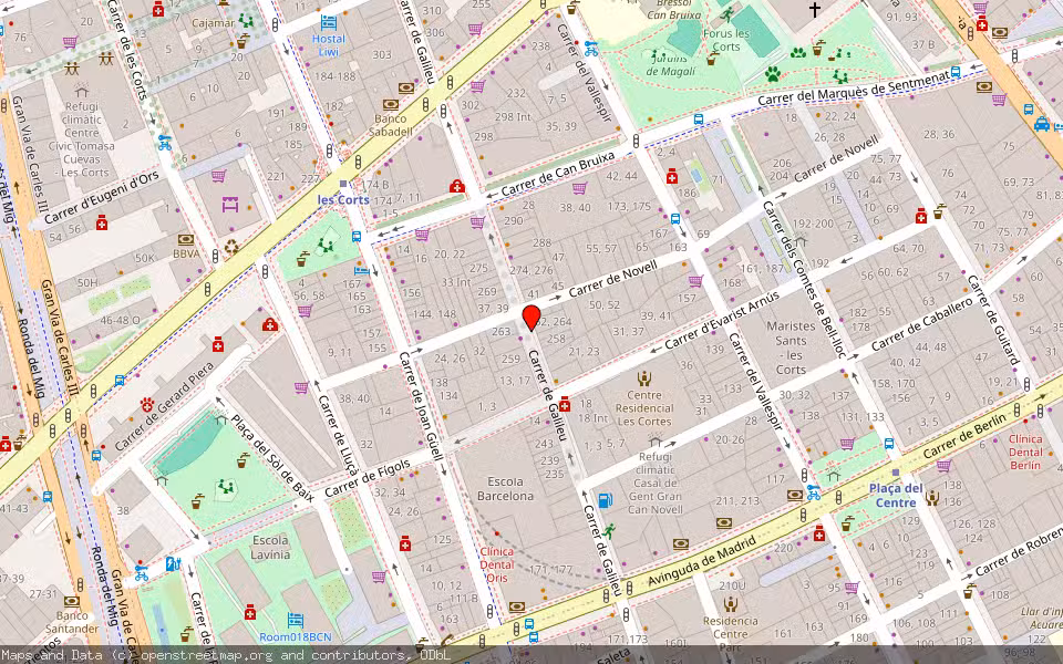 Mapa de Subasta Inmueble (Vivienda) en Barcelona
