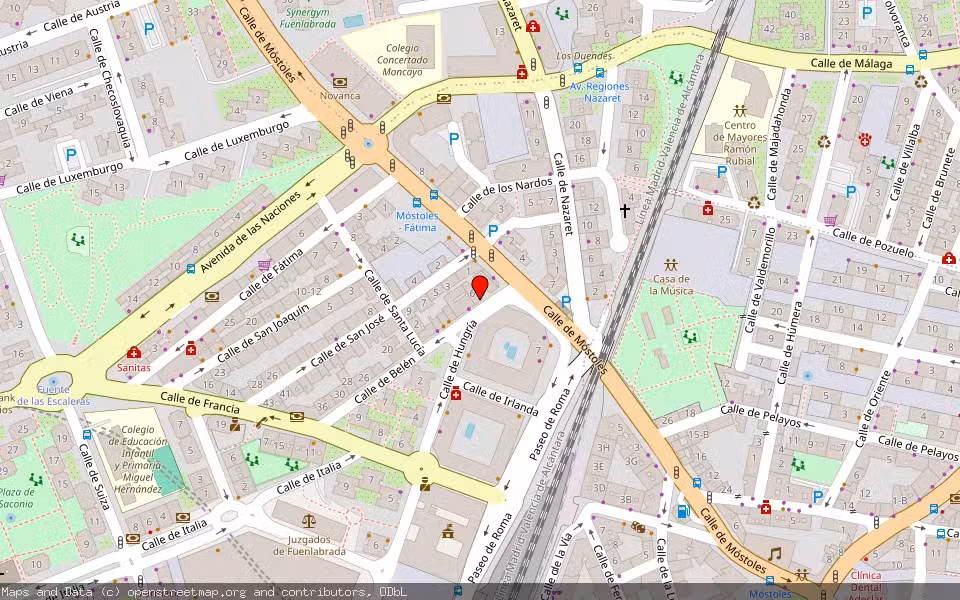 Mapa de Subasta Inmueble (Vivienda) en Fuenlabrada, Madrid