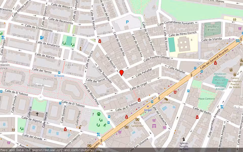 Mapa de Subasta Inmueble (Vivienda) en Madrid