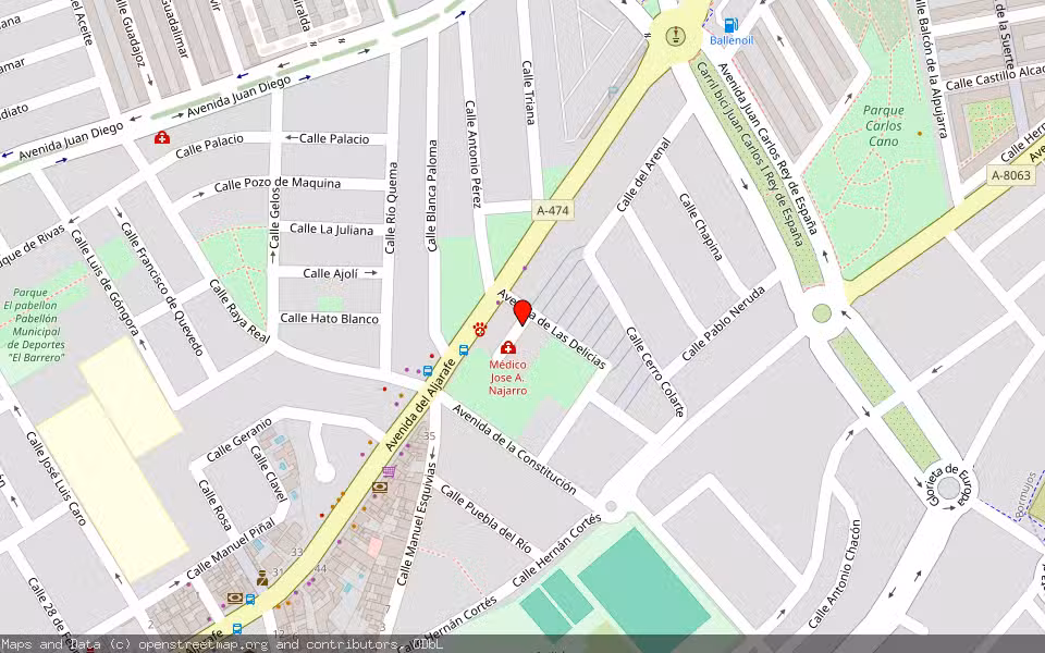 Mapa de Subasta Inmueble (Vivienda) en Bormujos, Sevilla