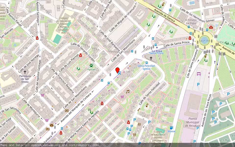 Mapa de Subasta Inmueble (Local comercial) en Madrid
