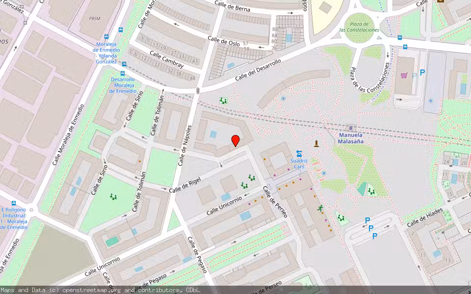 Mapa de Subasta Inmueble (Vivienda) en Mostoles, Madrid