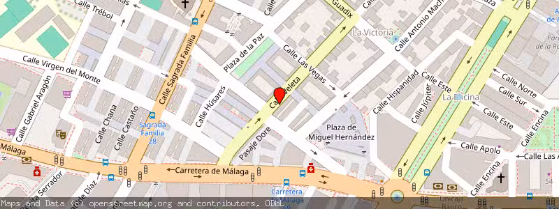 Mapa de Subasta de Inmueble (Vivienda) en Granada, Granada 