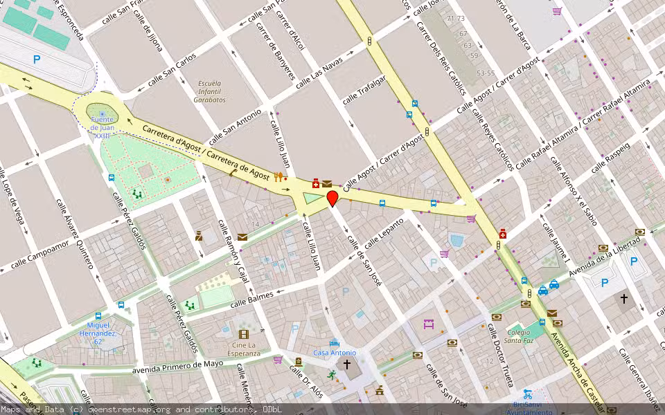 Mapa de Subasta Inmueble (Vivienda) en San Vicente Del Raspeig, Alicante/Alacant