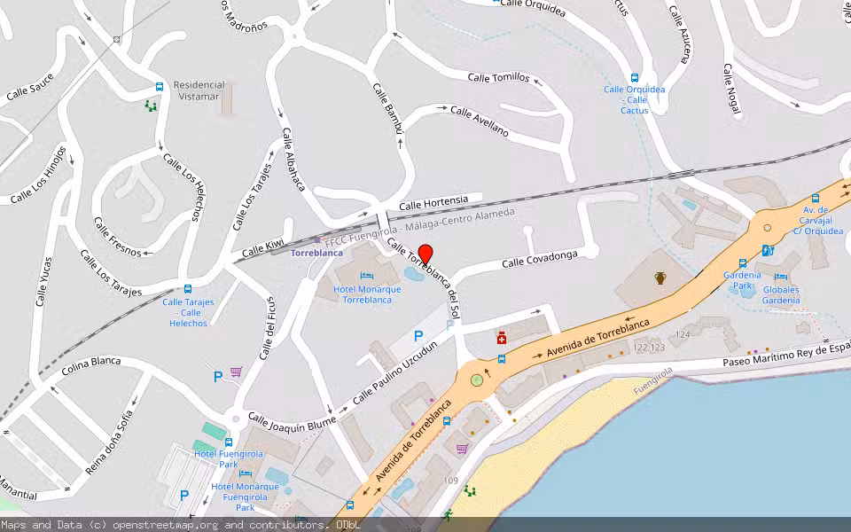 Mapa de Subasta Inmueble (Vivienda) en Fuengirola, Málaga