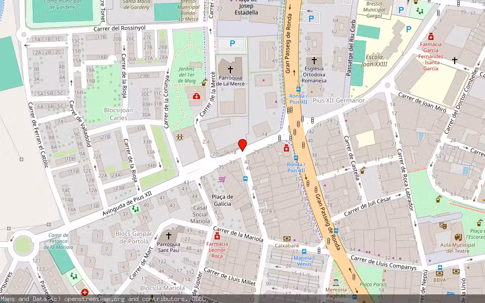 Mapa de Subasta Inmueble (Garaje) en Lleida