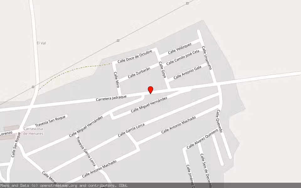 Mapa de Subasta Inmueble (Vivienda) en Espinosa De Henares - Carrascosa De Henares, Guadalajara