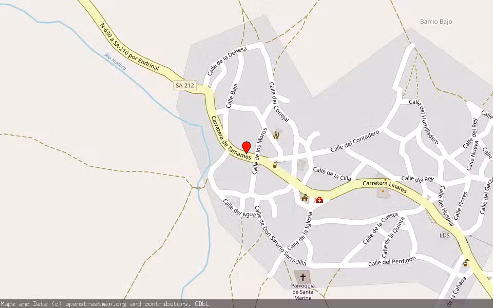 Mapa de Subasta Inmueble (Vivienda) en Boadilla, Salamanca