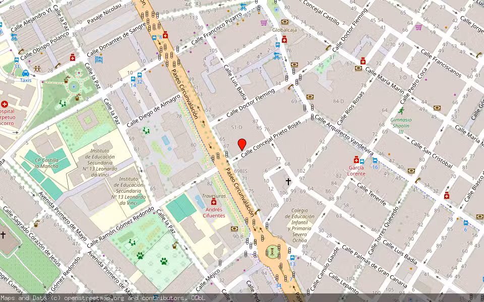 Mapa de Subasta Inmueble (Vivienda) en Albacete